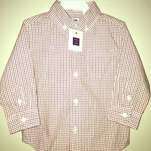 JANIE & JACK BUTTON DOWN BABY SHIRT